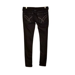 William Rast Womens Black‎ Skinny Jeans Size 26 Low Rise Stretch Goth Rockabilly